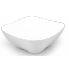 PIATTO FONDO DIVA 18x18x5CM Bianco / Bianco (32pz)